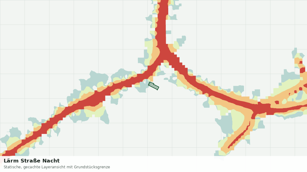 Statische Kartenansicht: Lärm Straße Nacht