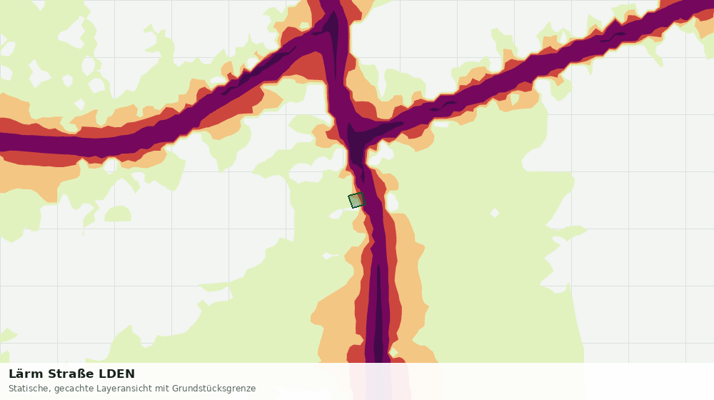 Statische Kartenansicht: Lärm Straße LDEN