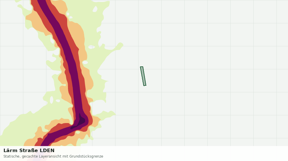 Statische Kartenansicht: Lärm Straße LDEN