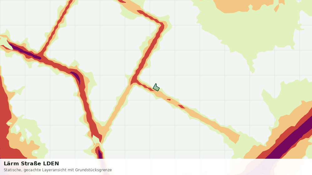 Statische Kartenansicht: Lärm Straße LDEN