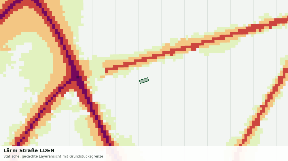 Statische Kartenansicht: Lärm Straße LDEN