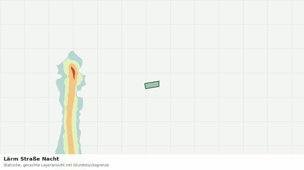 Statische Kartenansicht: Lärm Straße Nacht