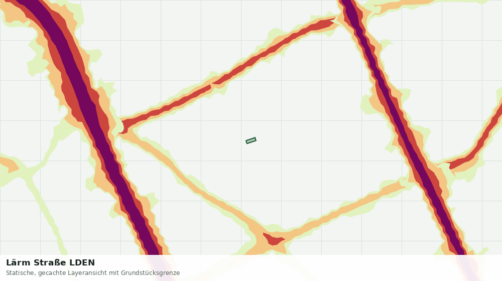 Statische Kartenansicht: Lärm Straße LDEN