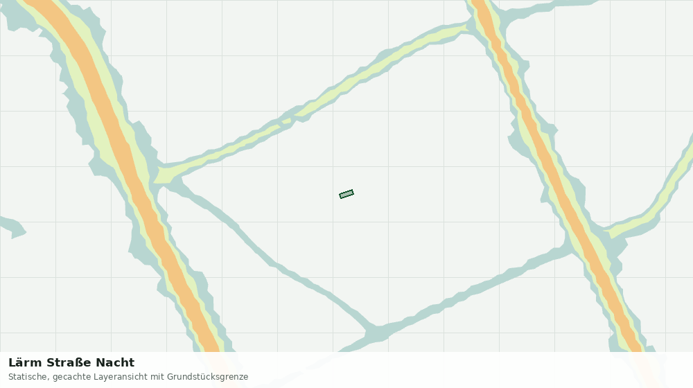 Statische Kartenansicht: Lärm Straße Nacht
