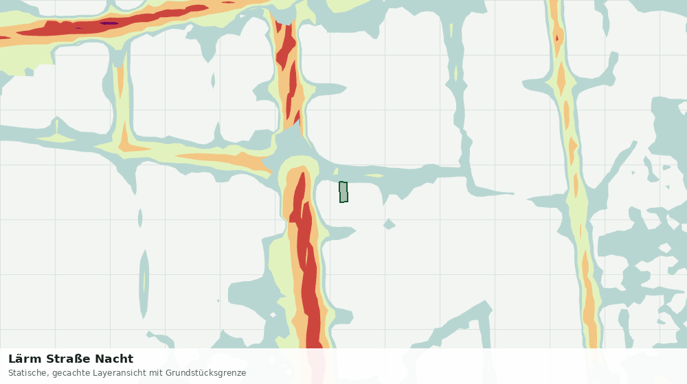 Statische Kartenansicht: Lärm Straße Nacht