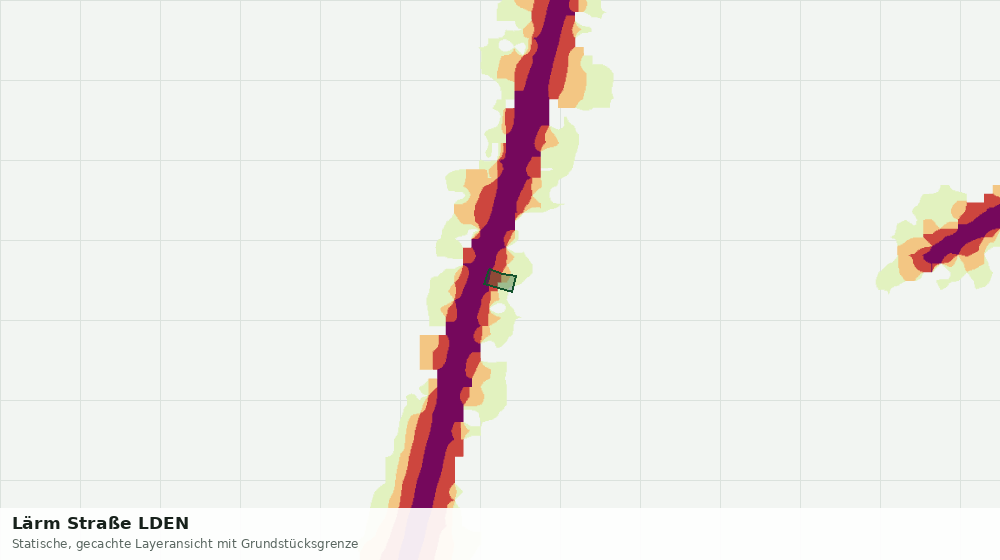 Statische Kartenansicht: Lärm Straße LDEN