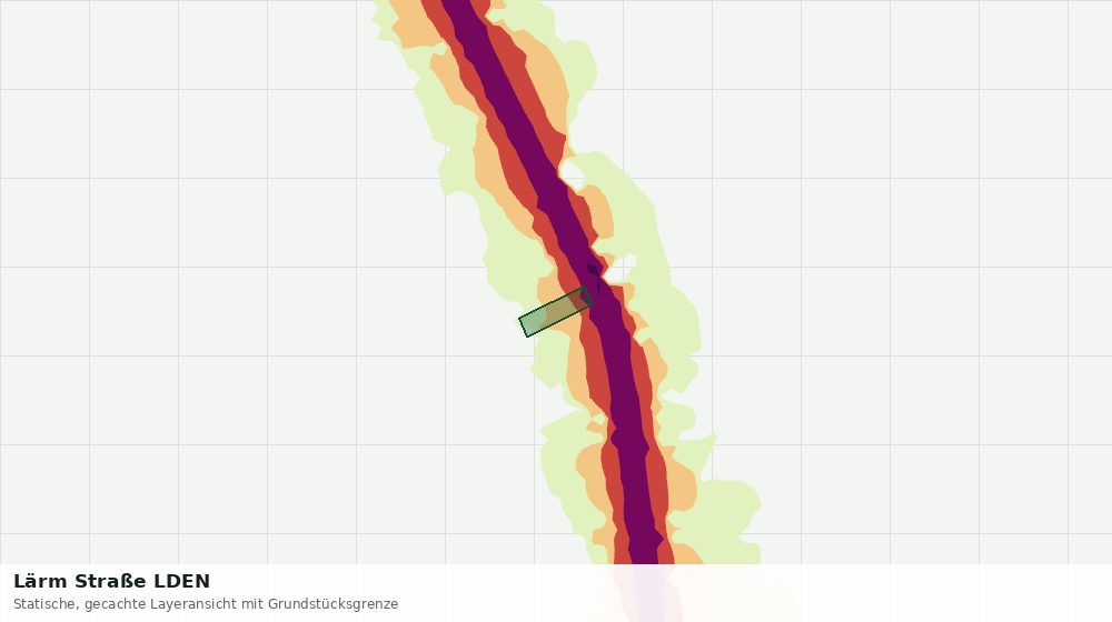 Statische Kartenansicht: Lärm Straße LDEN