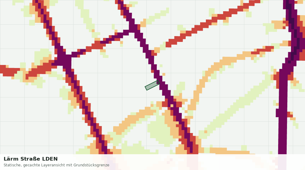 Statische Kartenansicht: Lärm Straße LDEN