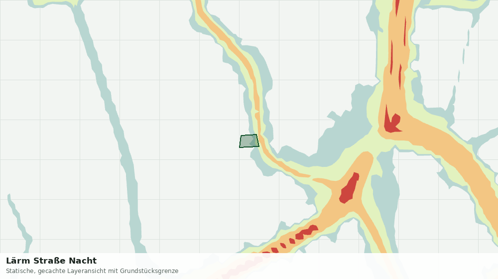 Statische Kartenansicht: Lärm Straße Nacht