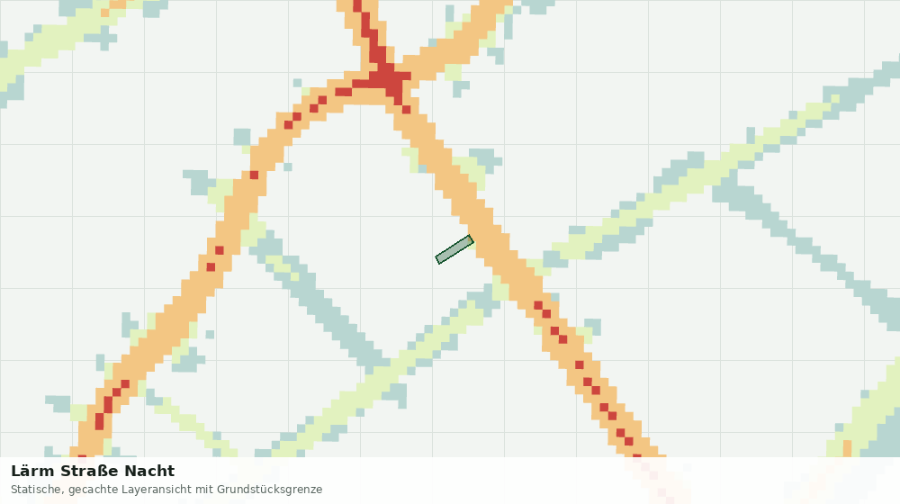 Statische Kartenansicht: Lärm Straße Nacht