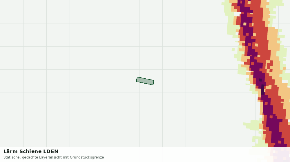 Statische Kartenansicht: Lärm Schiene LDEN