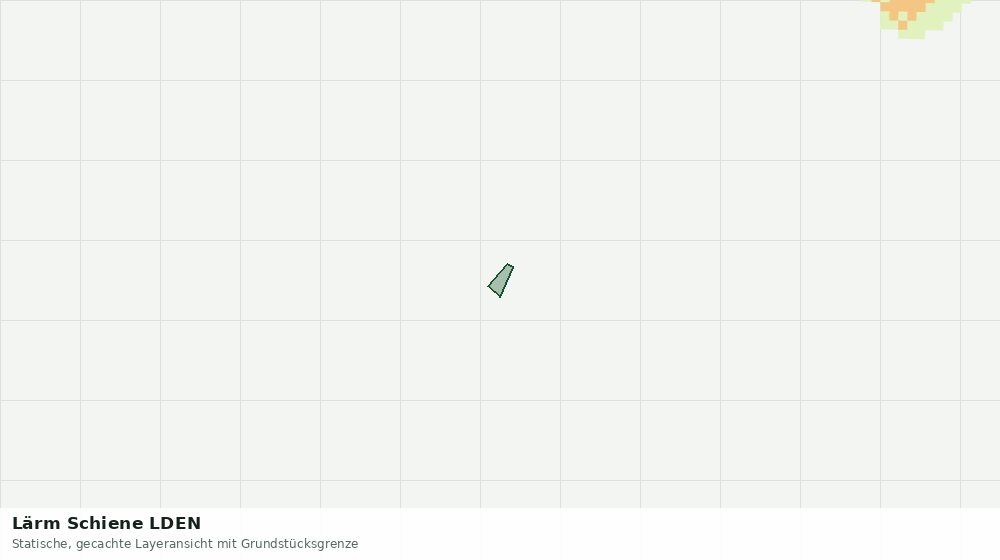 Statische Kartenansicht: Lärm Schiene LDEN