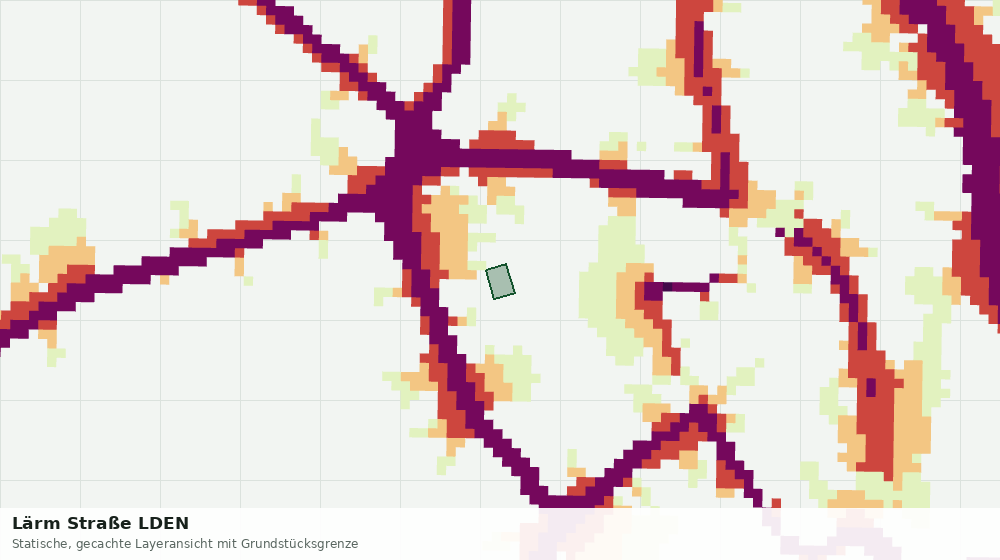 Statische Kartenansicht: Lärm Straße LDEN