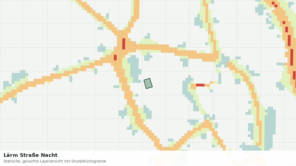 Statische Kartenansicht: Lärm Straße Nacht