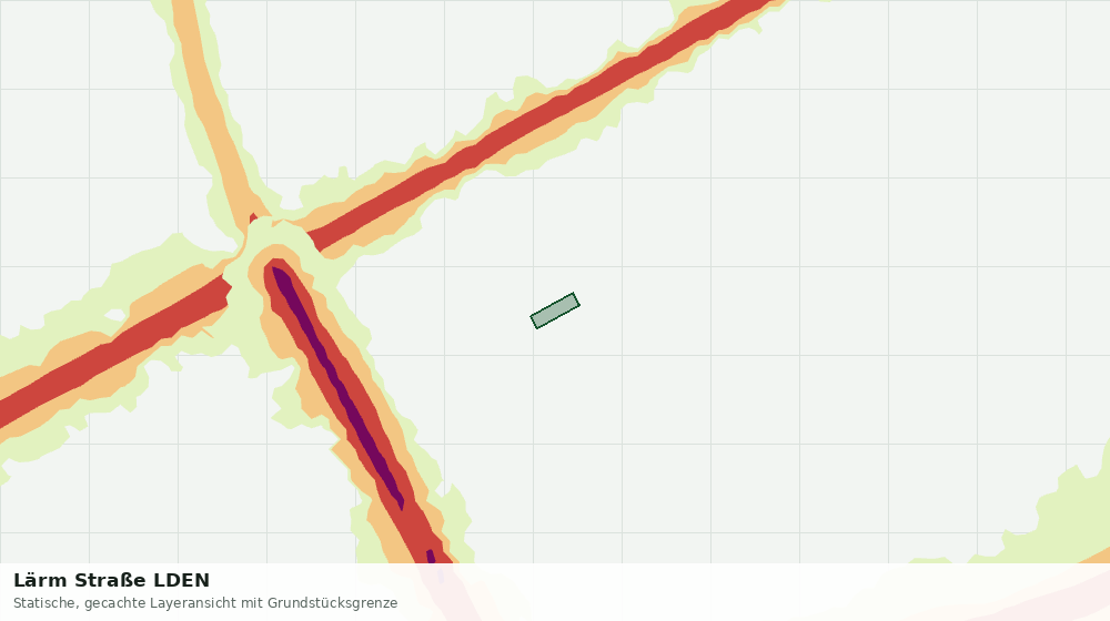 Statische Kartenansicht: Lärm Straße LDEN