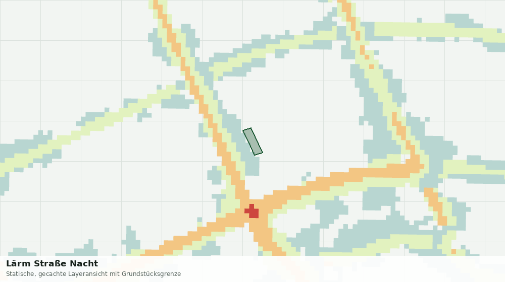 Statische Kartenansicht: Lärm Straße Nacht