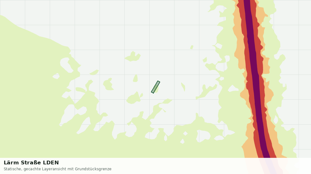 Statische Kartenansicht: Lärm Straße LDEN