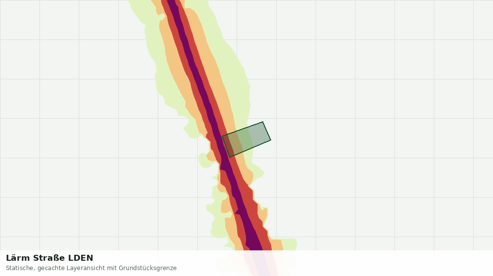Statische Kartenansicht: Lärm Straße LDEN
