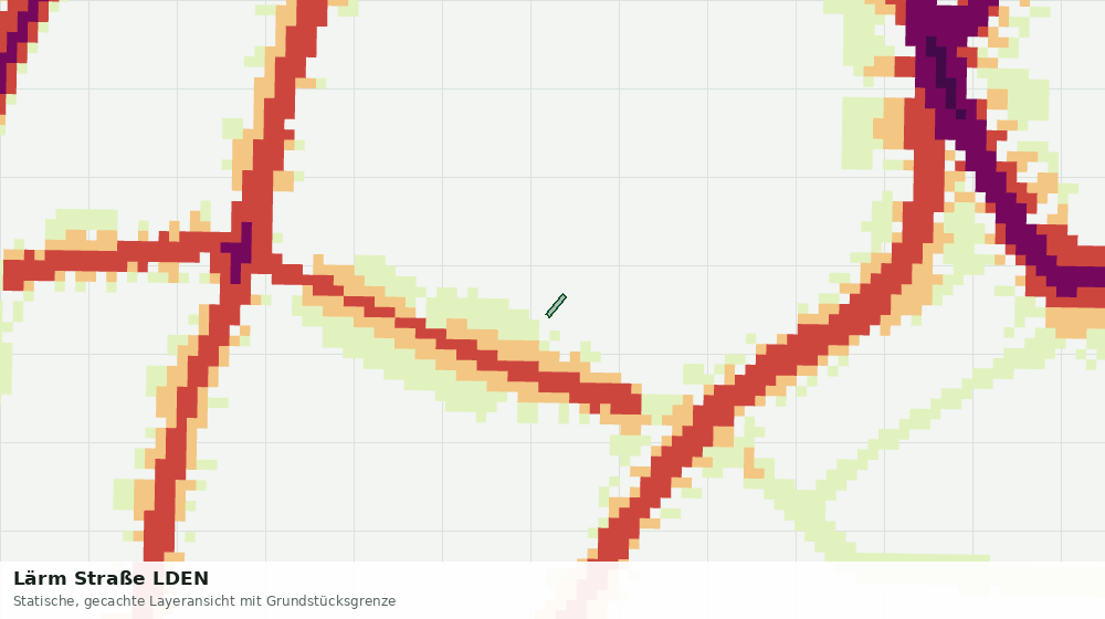 Statische Kartenansicht: Lärm Straße LDEN