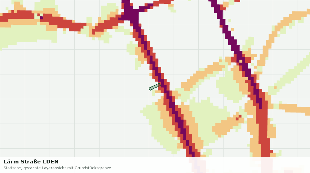 Statische Kartenansicht: Lärm Straße LDEN