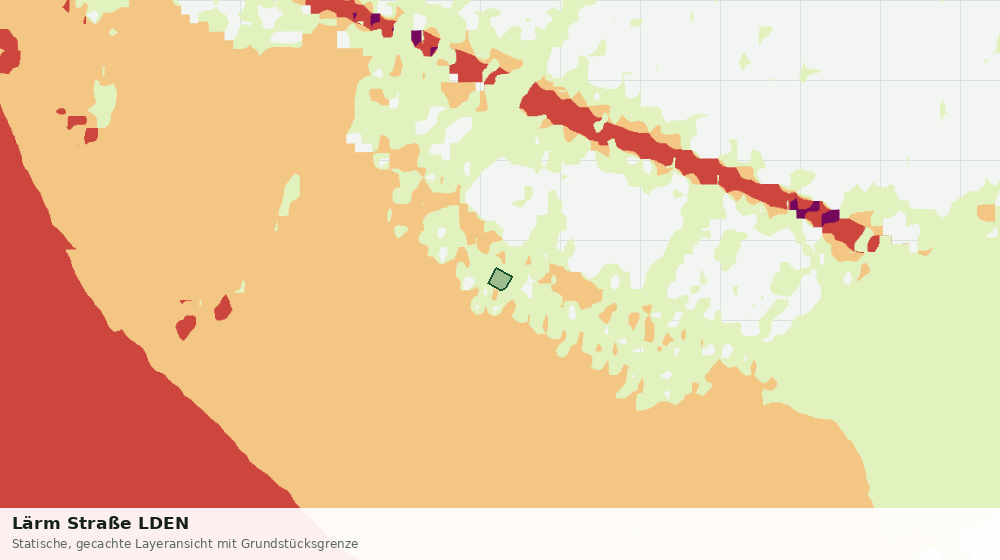Statische Kartenansicht: Lärm Straße LDEN