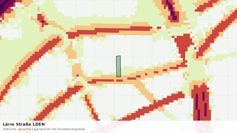 Statische Kartenansicht: Lärm Straße LDEN