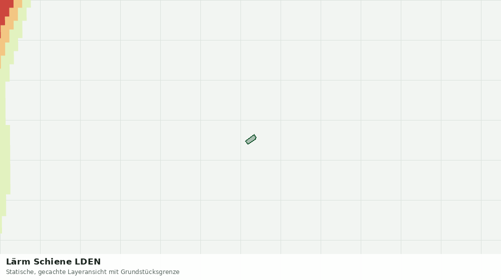 Statische Kartenansicht: Lärm Schiene LDEN