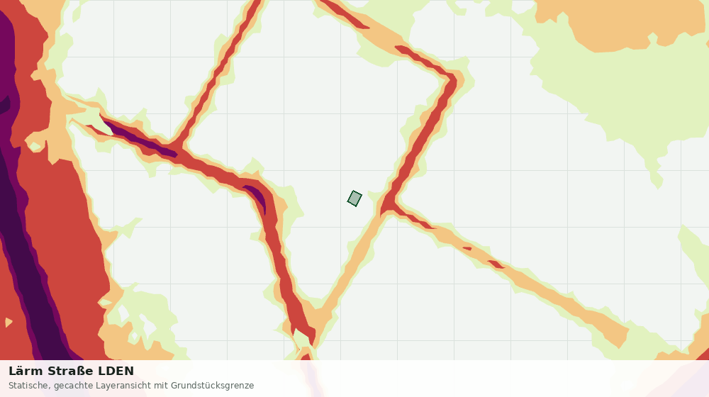 Statische Kartenansicht: Lärm Straße LDEN