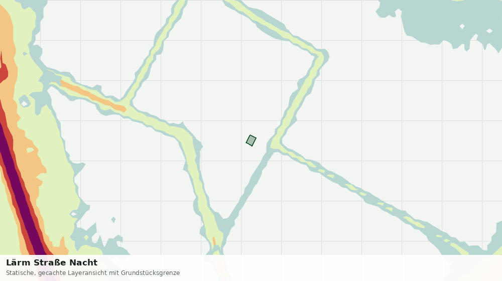 Statische Kartenansicht: Lärm Straße Nacht