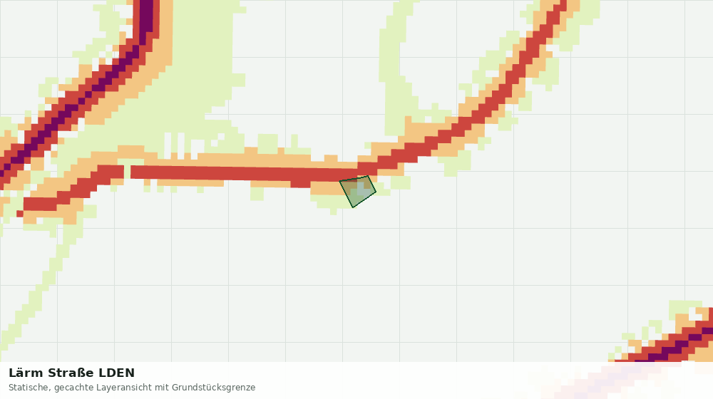 Statische Kartenansicht: Lärm Straße LDEN