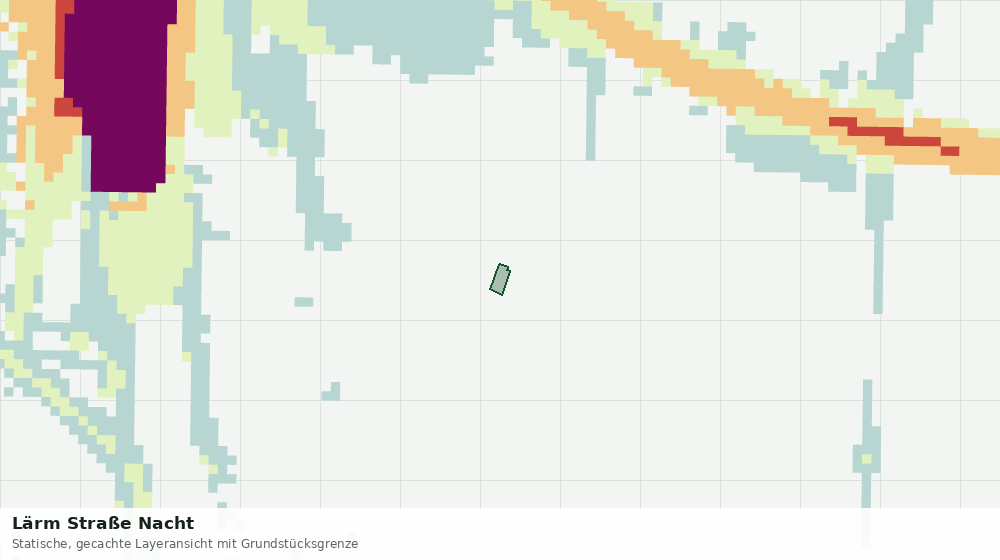 Statische Kartenansicht: Lärm Straße Nacht