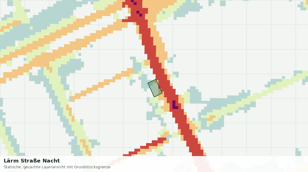 Statische Kartenansicht: Lärm Straße Nacht