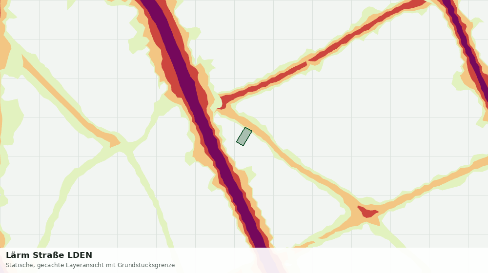 Statische Kartenansicht: Lärm Straße LDEN