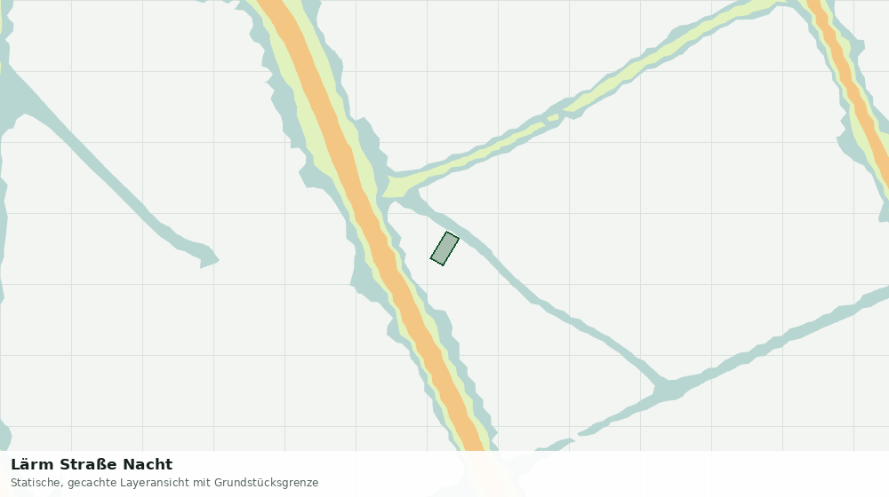 Statische Kartenansicht: Lärm Straße Nacht