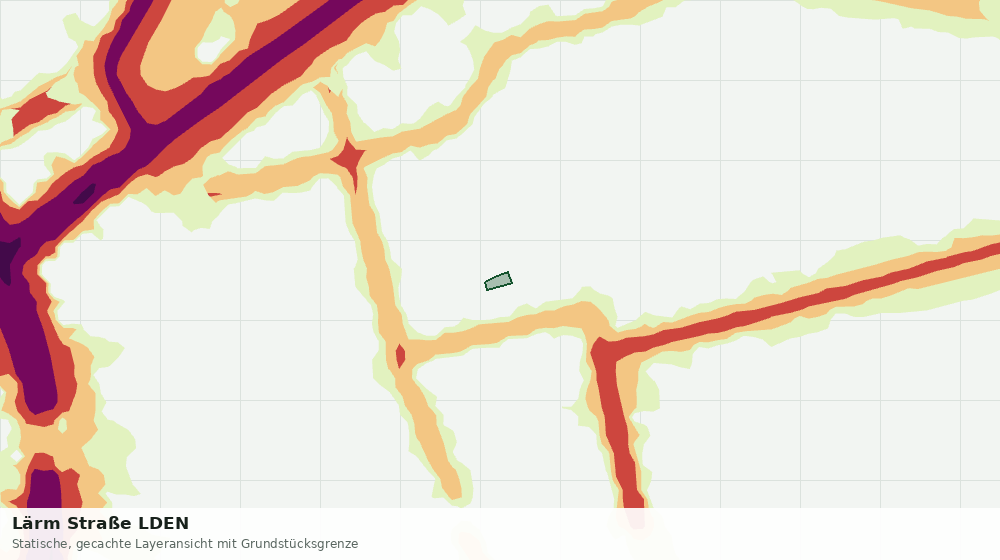 Statische Kartenansicht: Lärm Straße LDEN
