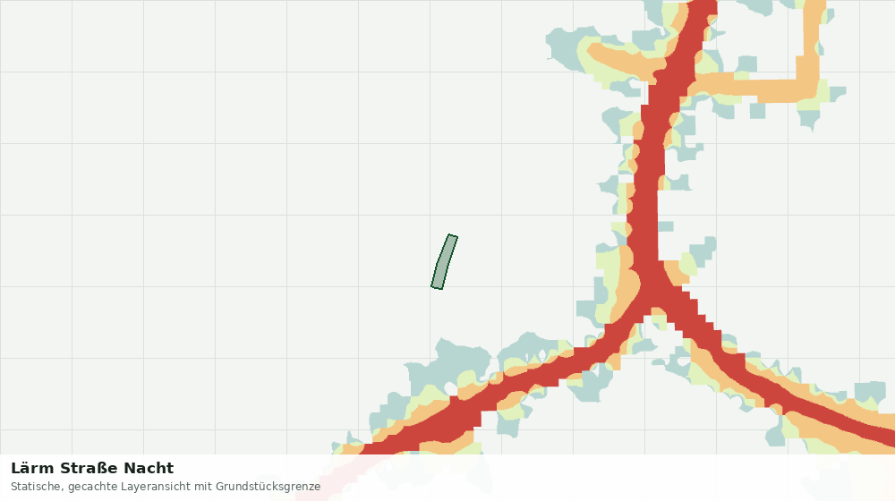 Statische Kartenansicht: Lärm Straße Nacht