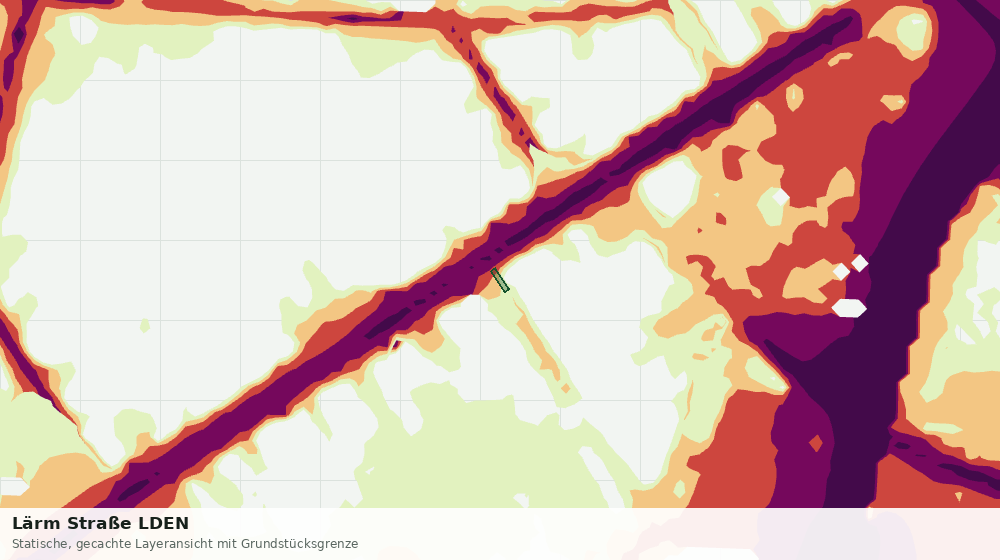 Statische Kartenansicht: Lärm Straße LDEN