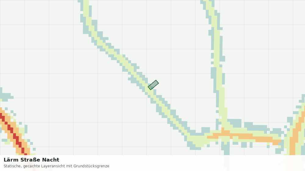 Statische Kartenansicht: Lärm Straße Nacht