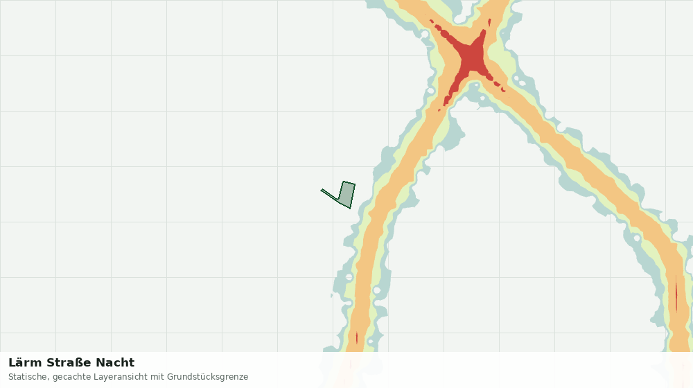 Statische Kartenansicht: Lärm Straße Nacht