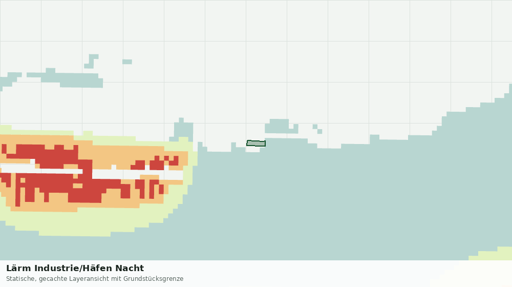 Statische Kartenansicht: Lärm Industrie/Häfen Nacht