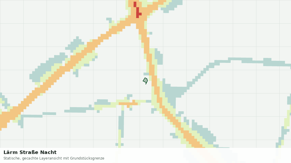 Statische Kartenansicht: Lärm Straße Nacht