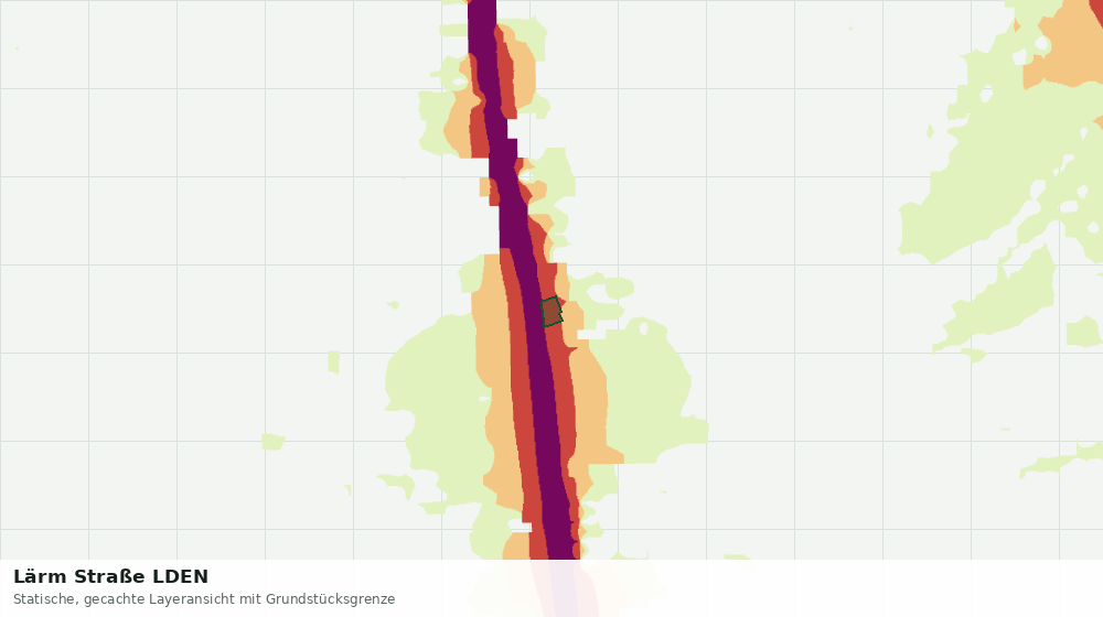 Statische Kartenansicht: Lärm Straße LDEN