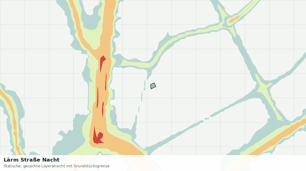 Statische Kartenansicht: Lärm Straße Nacht