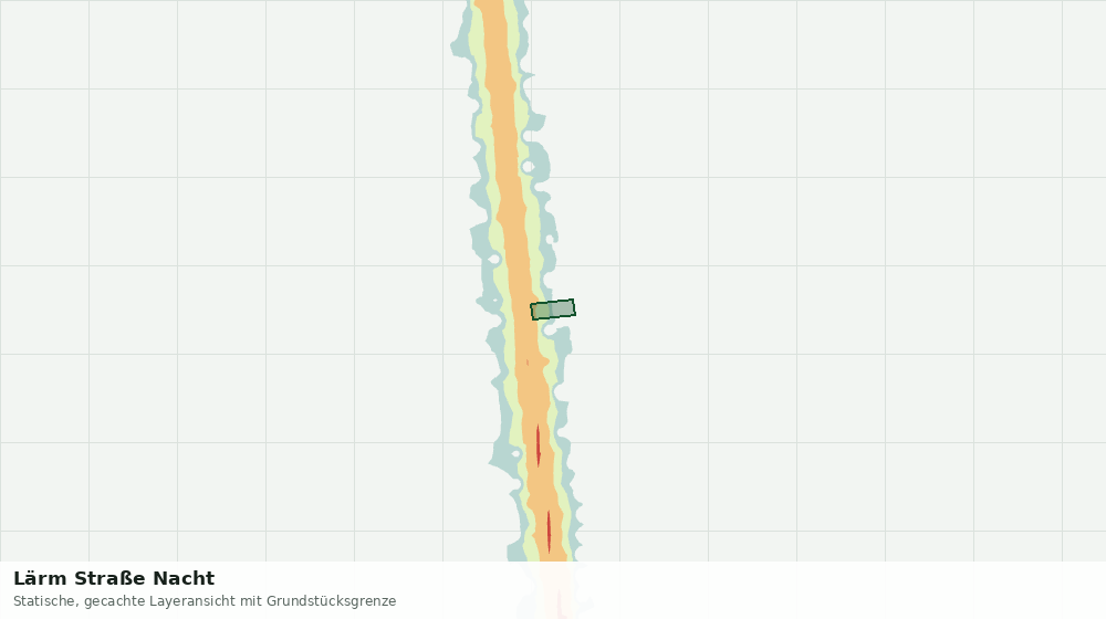 Statische Kartenansicht: Lärm Straße Nacht