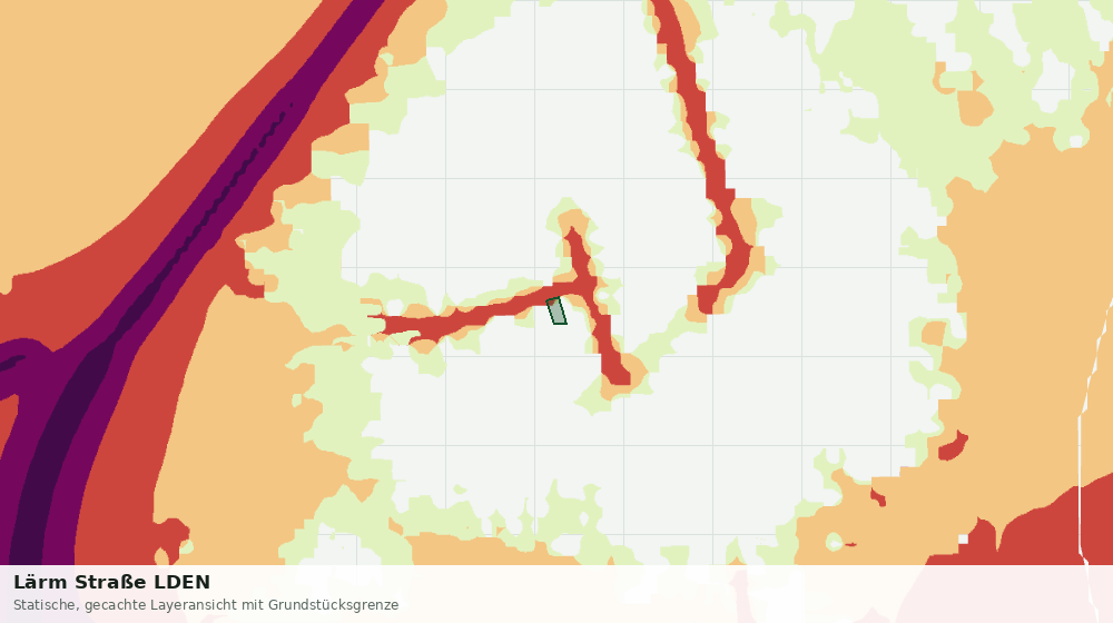 Statische Kartenansicht: Lärm Straße LDEN
