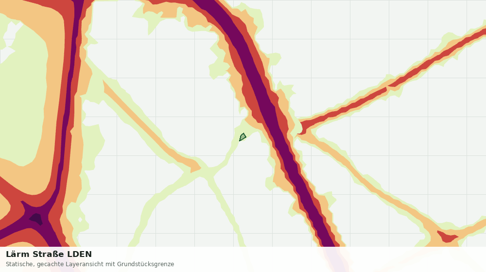 Statische Kartenansicht: Lärm Straße LDEN