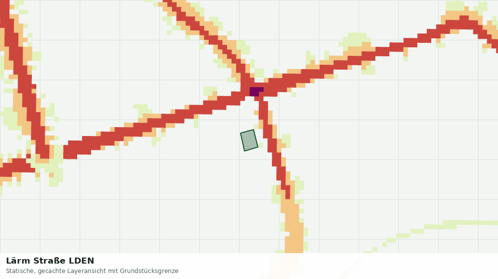 Statische Kartenansicht: Lärm Straße LDEN