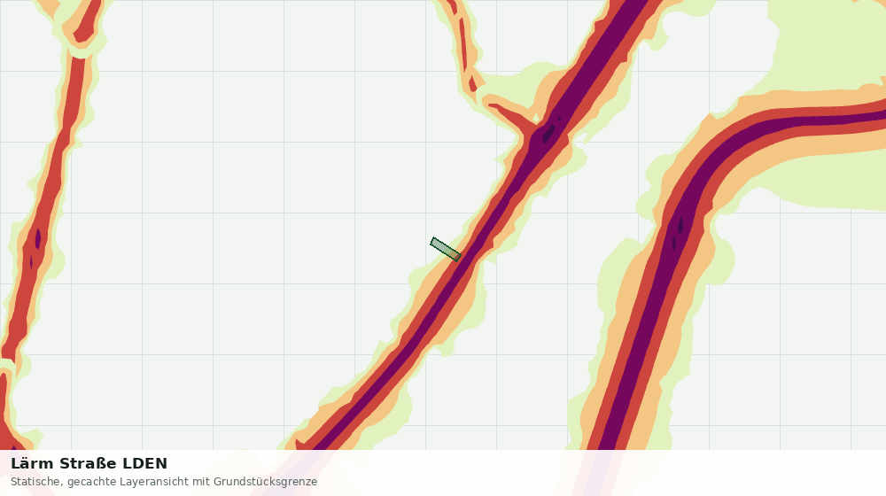 Statische Kartenansicht: Lärm Straße LDEN