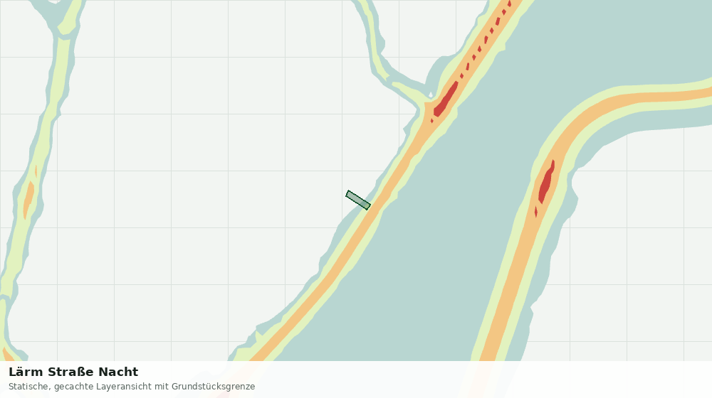 Statische Kartenansicht: Lärm Straße Nacht
