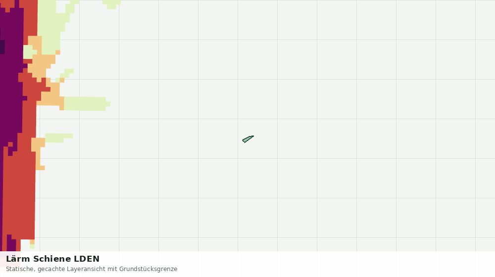 Statische Kartenansicht: Lärm Schiene LDEN